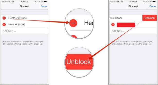 cómo encontrar un número bloqueado en el iphone