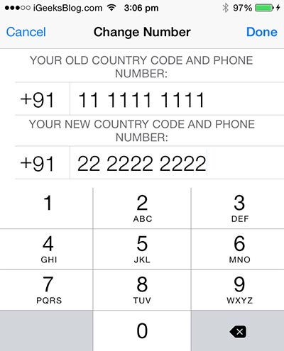 تغيير رقم هاتفك في تطبيق واتس آب
