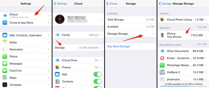 Check iCloud backup file to retrieve my photos from icloud