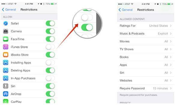 use parental controls on iPhone and iPad