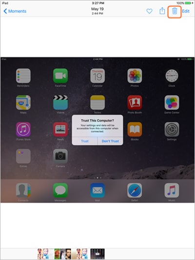 Delete Duplicate Photos on iPad in iOS 10.3/9/8/7 manually