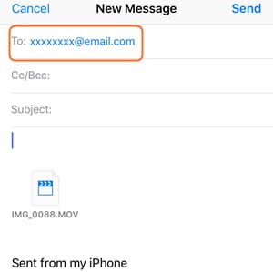 Email iPhone Videos - Send Videos via Email