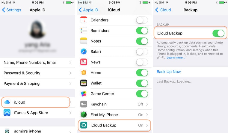 how to backup camera roll to icloud photo library