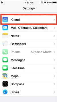 settings to delete delete iCloud account