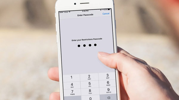 how to reset restrictions passcode on iphone