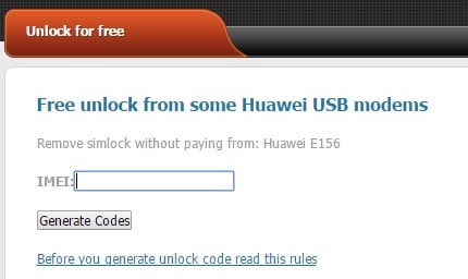 huawei modem ontgrendelaar-SIM-Unlock.net