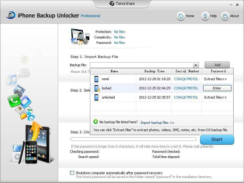 recover iPhone backup password