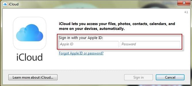 access iCloud photos by PC