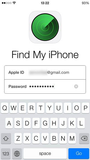 سجل الدخول find my iphone