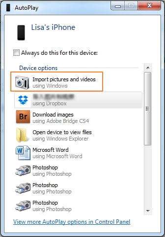iphone-Kamerarolle auf den Windows-PC importieren