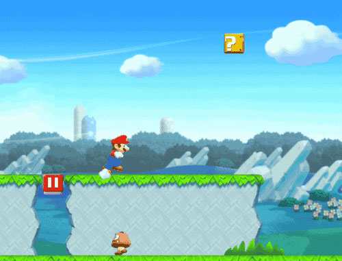 قفزة طويلة المدى في Super Mario Run