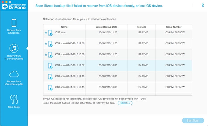 view itunes backup files