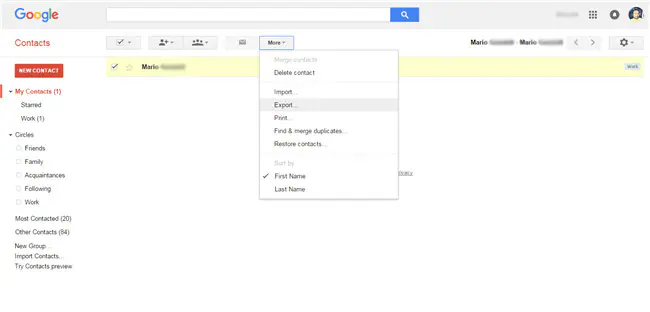 manage google contacts