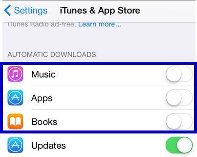 iTunes & App Store settings