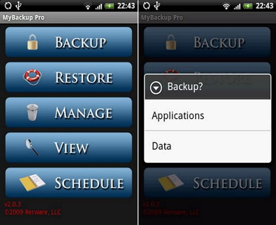 app free backup android