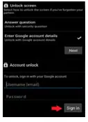 Samsung Password Recovery