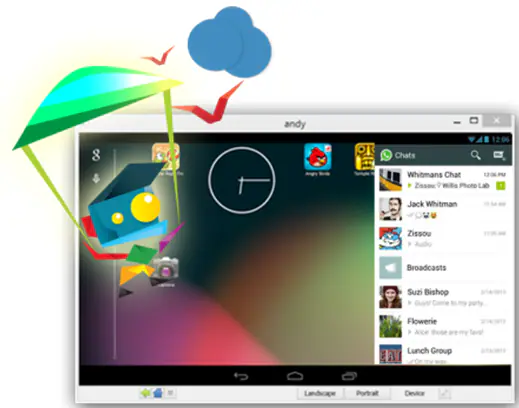 Emulatore PC per sistema operativo Android-AndyRoid-Andy
