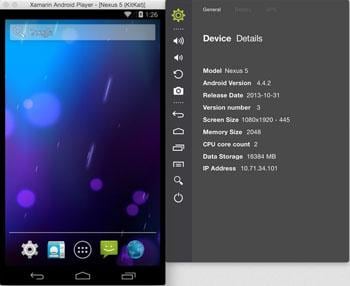 Android emulator Android mirror for pc mac windows Linux-Xamarin Android Player