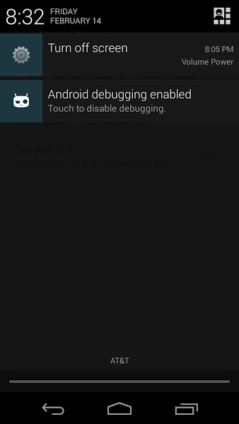 reboot android device