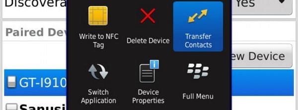 step 5 to transfer contacts from BlackBerry to Samsung