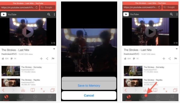 how to save a youtube video to camera roll