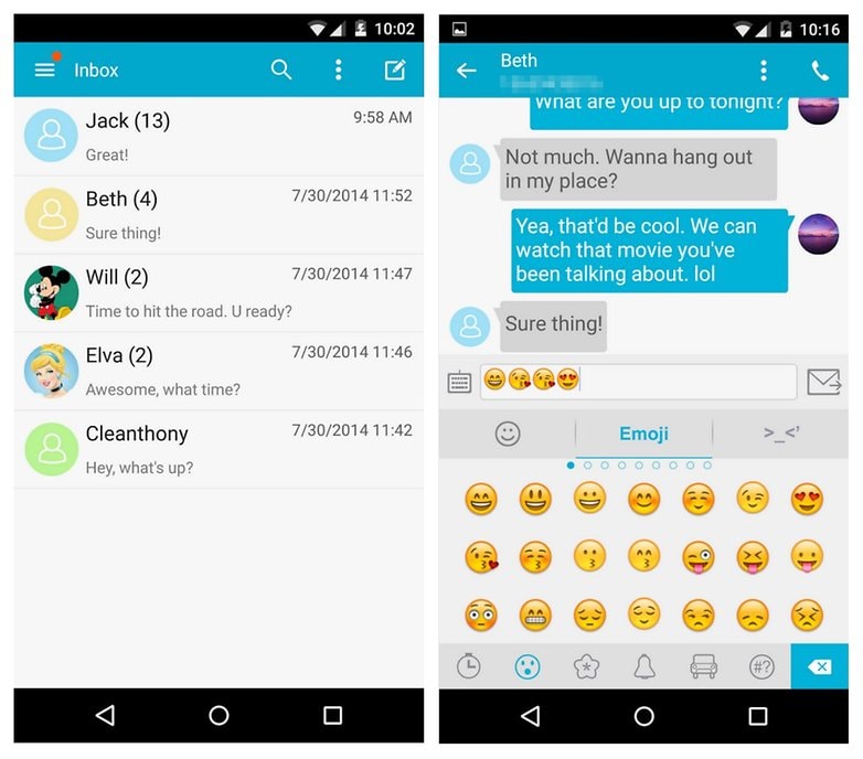أفضل 13 تطبيق للرسائل النصية لأجهزة Android