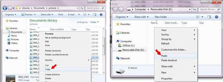 Steps to Transfer iPhone Photos to flash drive