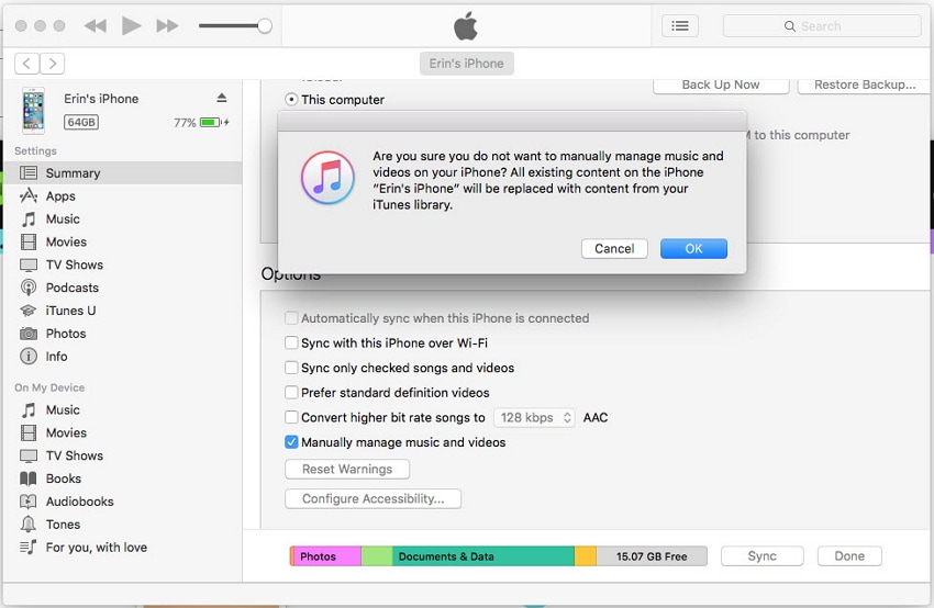 how to transfer playlists from itunes to iphone-iTunes library