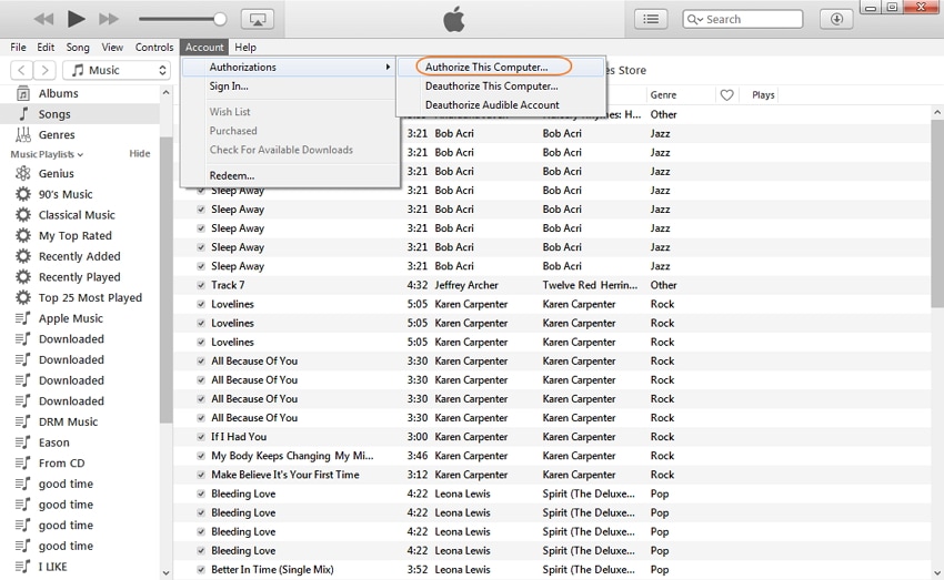 Transferir las compras del iPhone a iTunes desde el iTunes Store