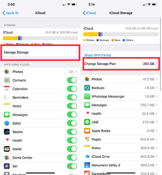 how to backup iphone to icloud error not enough storage