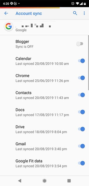 automatic sync for contacts
