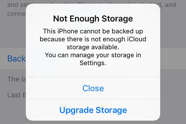 icloud storage not enough