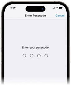 unlock iphone 4-digit passcode