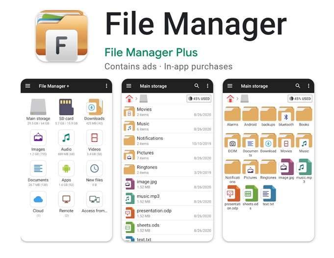 file manager pluوroid app