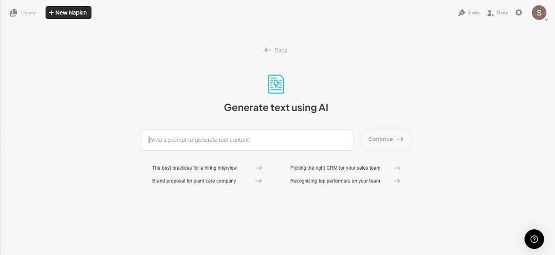 napkin-ai-generate-content-with-ai