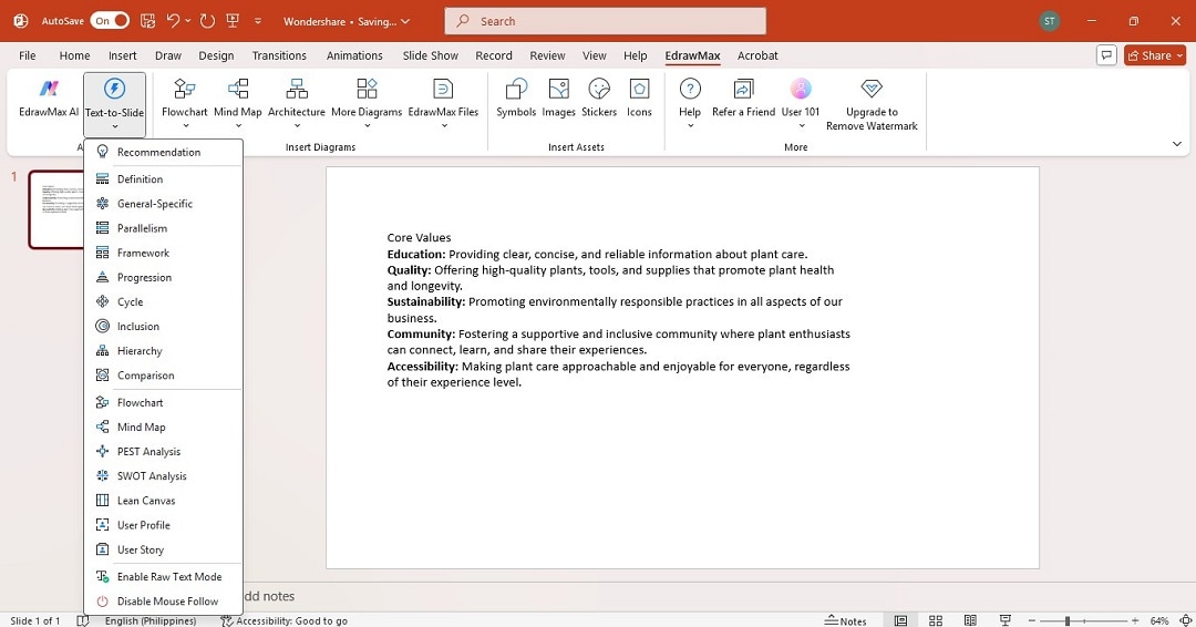 edrawmax-ppt-add-in-text-to-slide