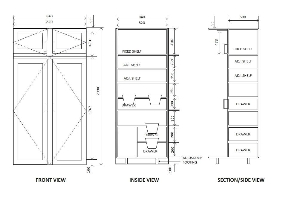 linen closet design for multiple purposes