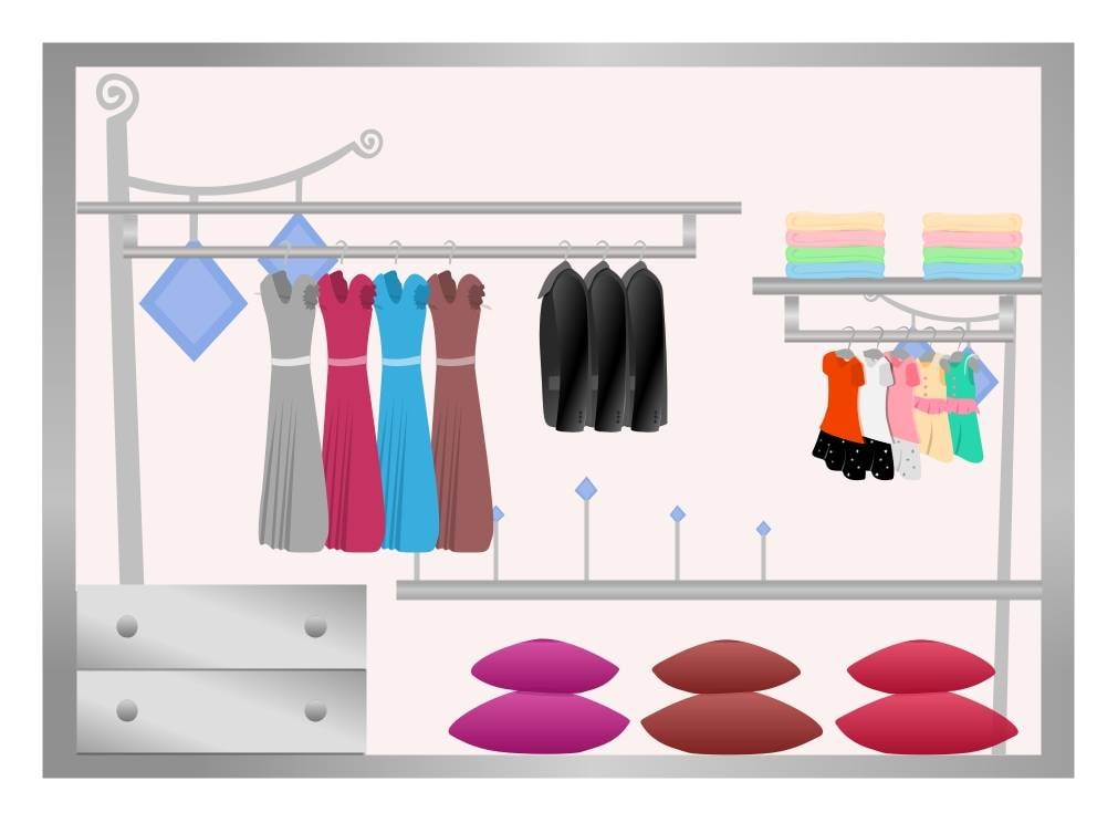 trendy wardrobe closet design example