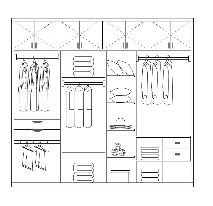 coatroom wardrobe storage closet design