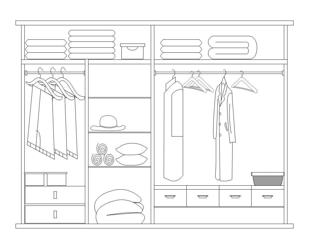 compartment wardobe closet design