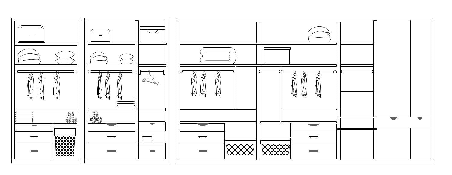 simplistic wardrobe closet design