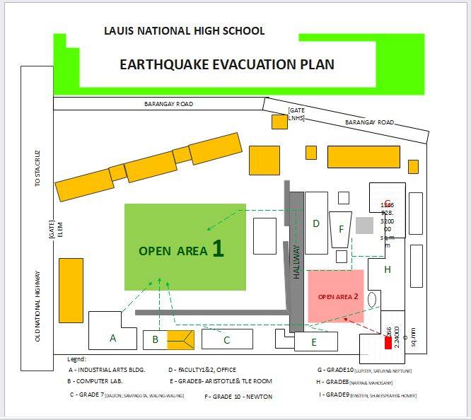 earthquake evacuation plan