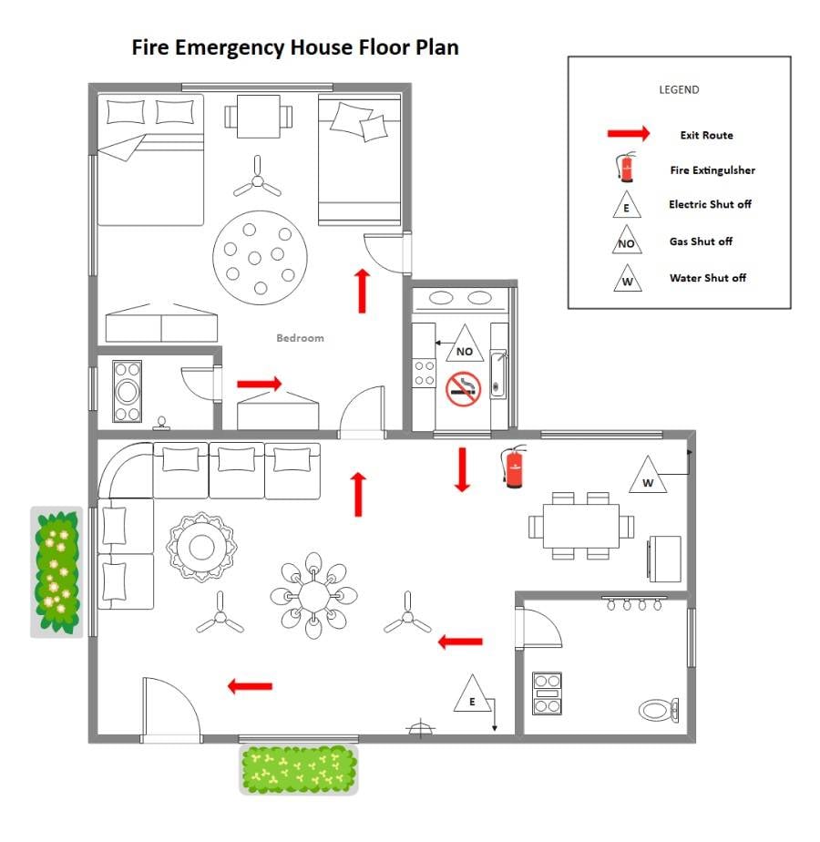 home-fire-evacuation-plan-template