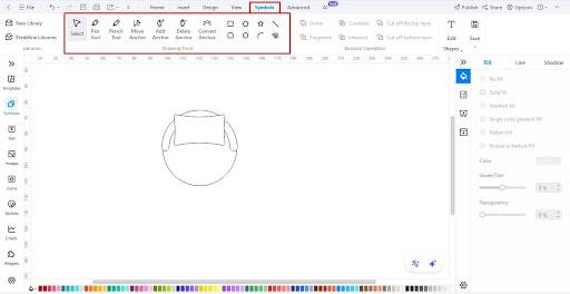 draw a new symbol edrawmax
