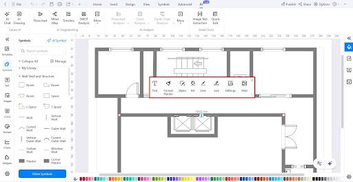 add symbols to floor plan edrawmax