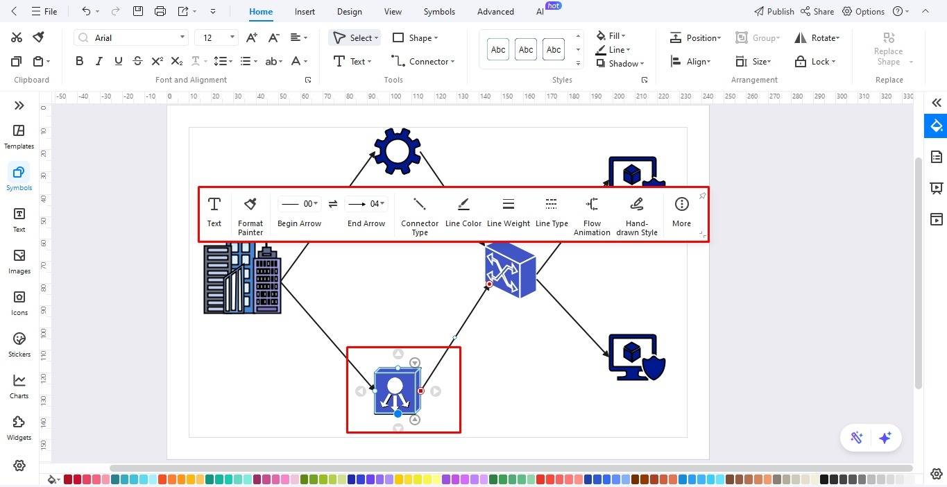 build network connections edrawmax