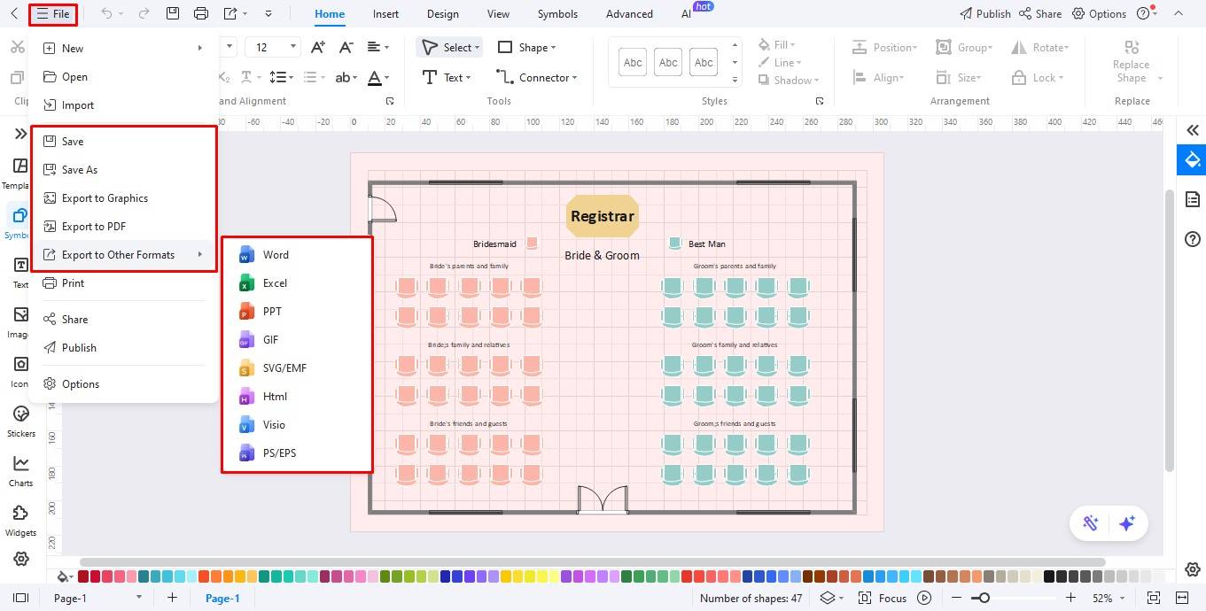 export-the-template
