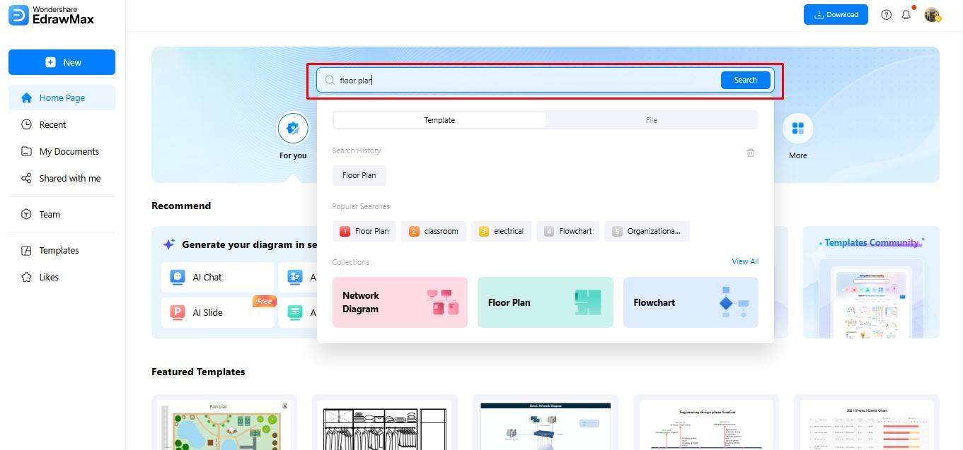 search-template