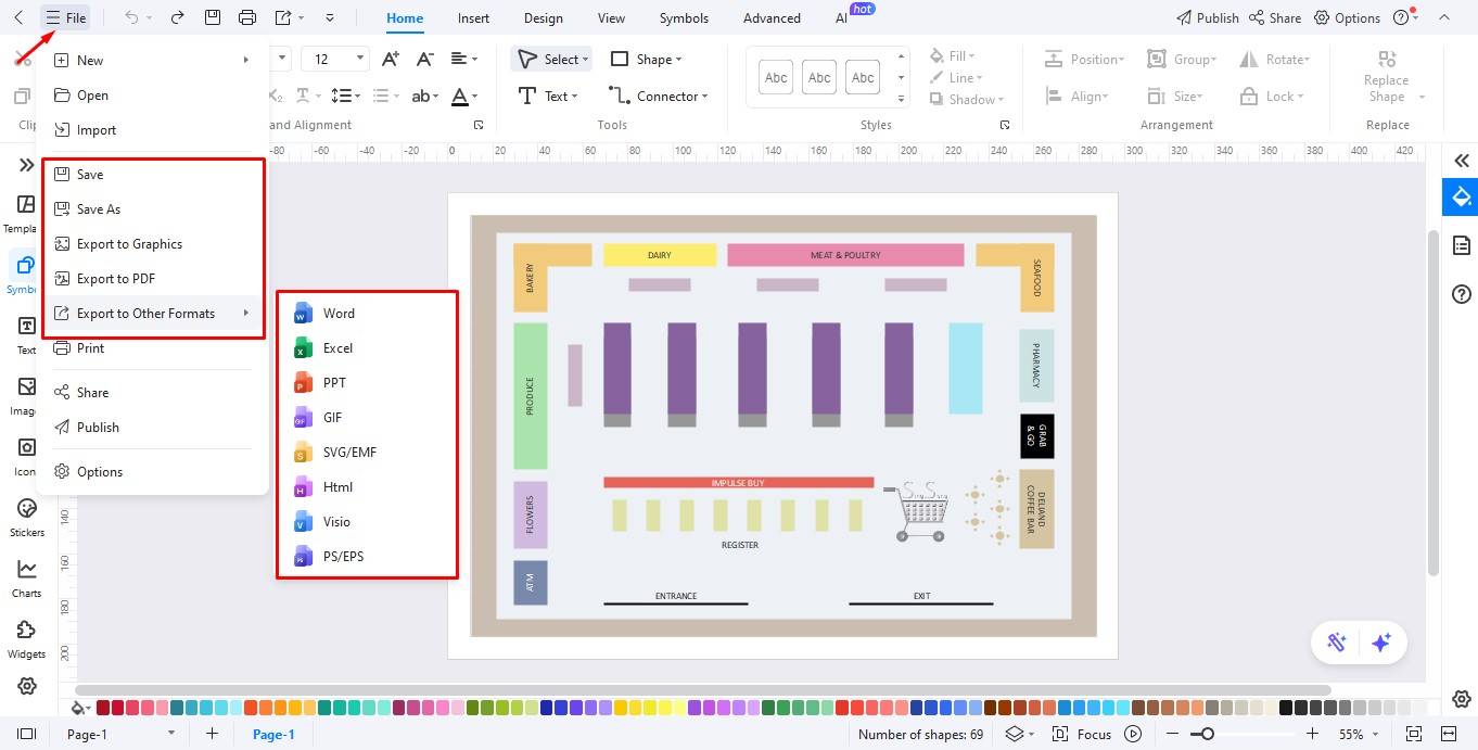 export-the-template