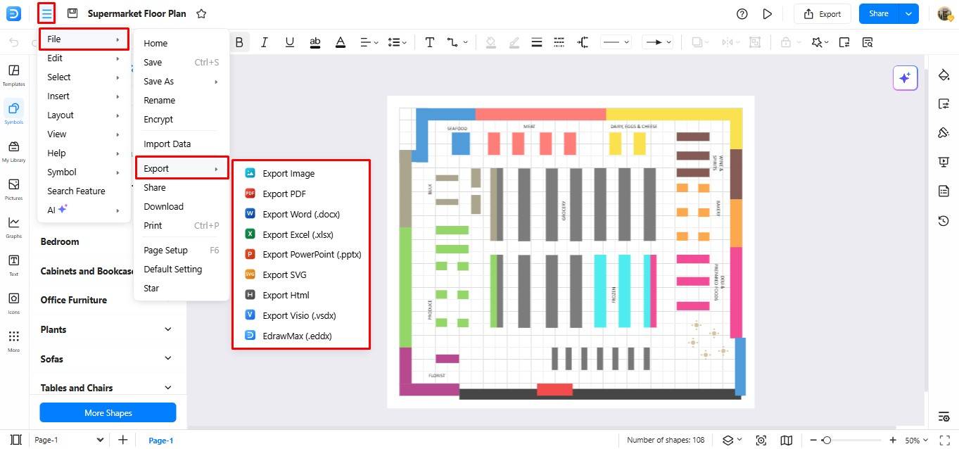 export-template